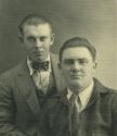 Merrill Vandiver (right) with friend and future brother-in-law John Denny
