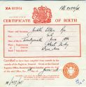 Judith Ellen Pye - Birth Certificate