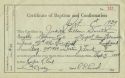 Judith Pye Baptismal Certificate