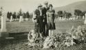 Nell, Stan and Jean at Arthur Stanley Smith's gravesite