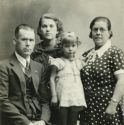 Stan, Jean, Avis, and Nell Smith | Passport Photo - 1937