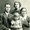 Stan, Jean, Avis, and Nell Smith | Passport Photo - 1937