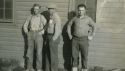 Clifford Vandiver (far right) with friends Sam and George