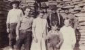 James Vandiver Family - Spring 1926 - Rock house on Camas Prairie, Idaho