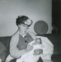 Mae V. Brooks with grandson, Brett