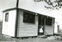 Grandma Brooks in her trailer house on Mother's Day 1943
