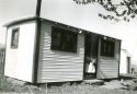 Grandma Brooks in her trailer house on Mother's Day 1943